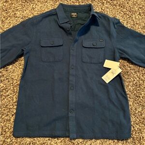 Brand New Hurley Men’s Santa Cruz Twill Button-Up Flannel Size Medium Retail $70